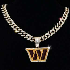 Washington Commanders Iced Chain Necklace Other Teams Available